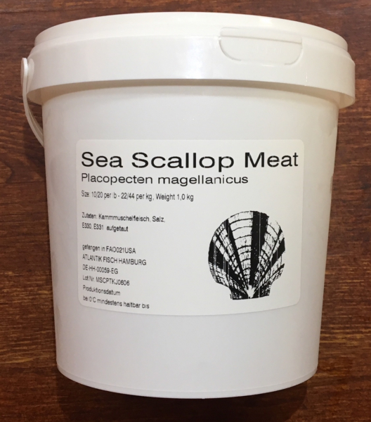 Jakobsmuschel-Fleisch (Scallops) 1 kg Becher